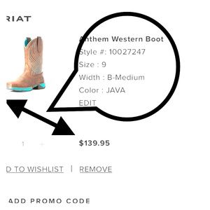 Brand New ARIAT Boots. Size 9 Medium